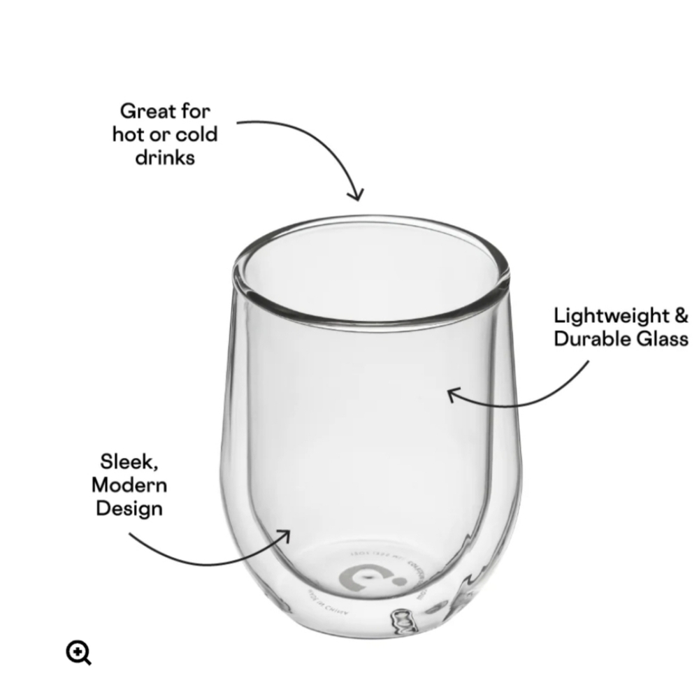 Corkcicle Stemless Glass Set of 2 New in Gift Box 12oz Glasses - Picture 4 of 4